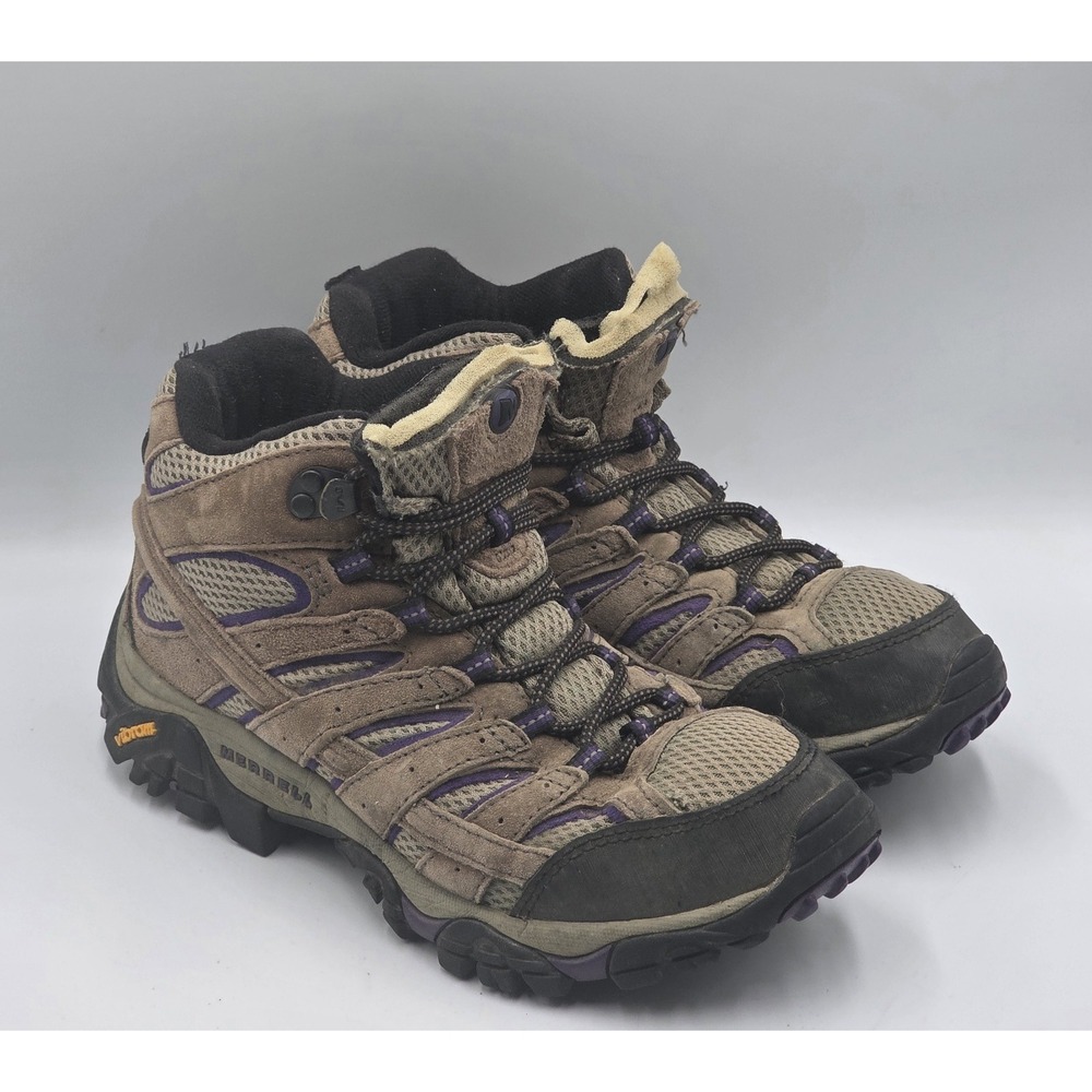 Merrell Womens Moab 2 Mid Vent Mid Hiking Boots Bracken Purple Size 7.5W J06050W